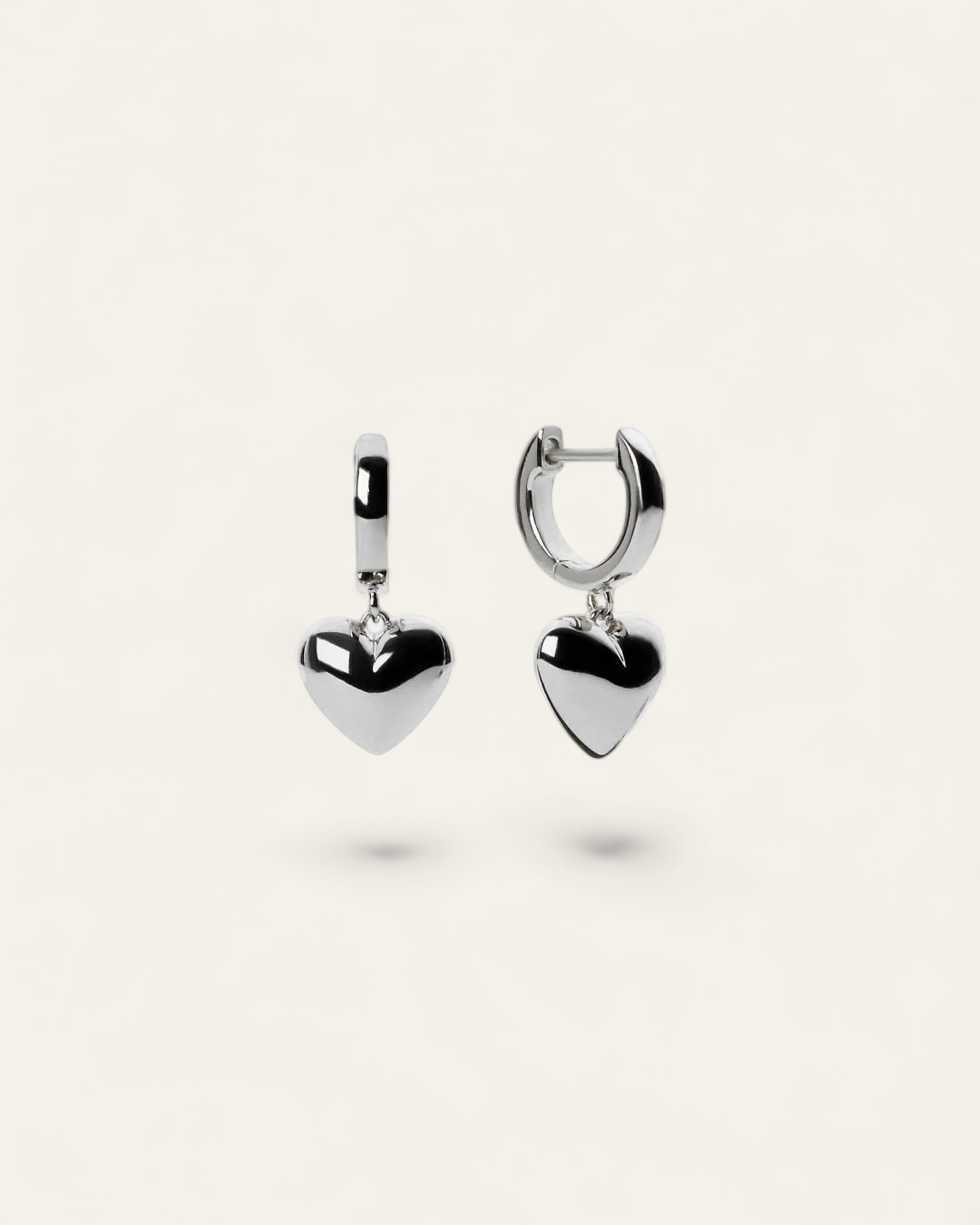 Big Heart Shaped Hoop Piercing Drop Earring