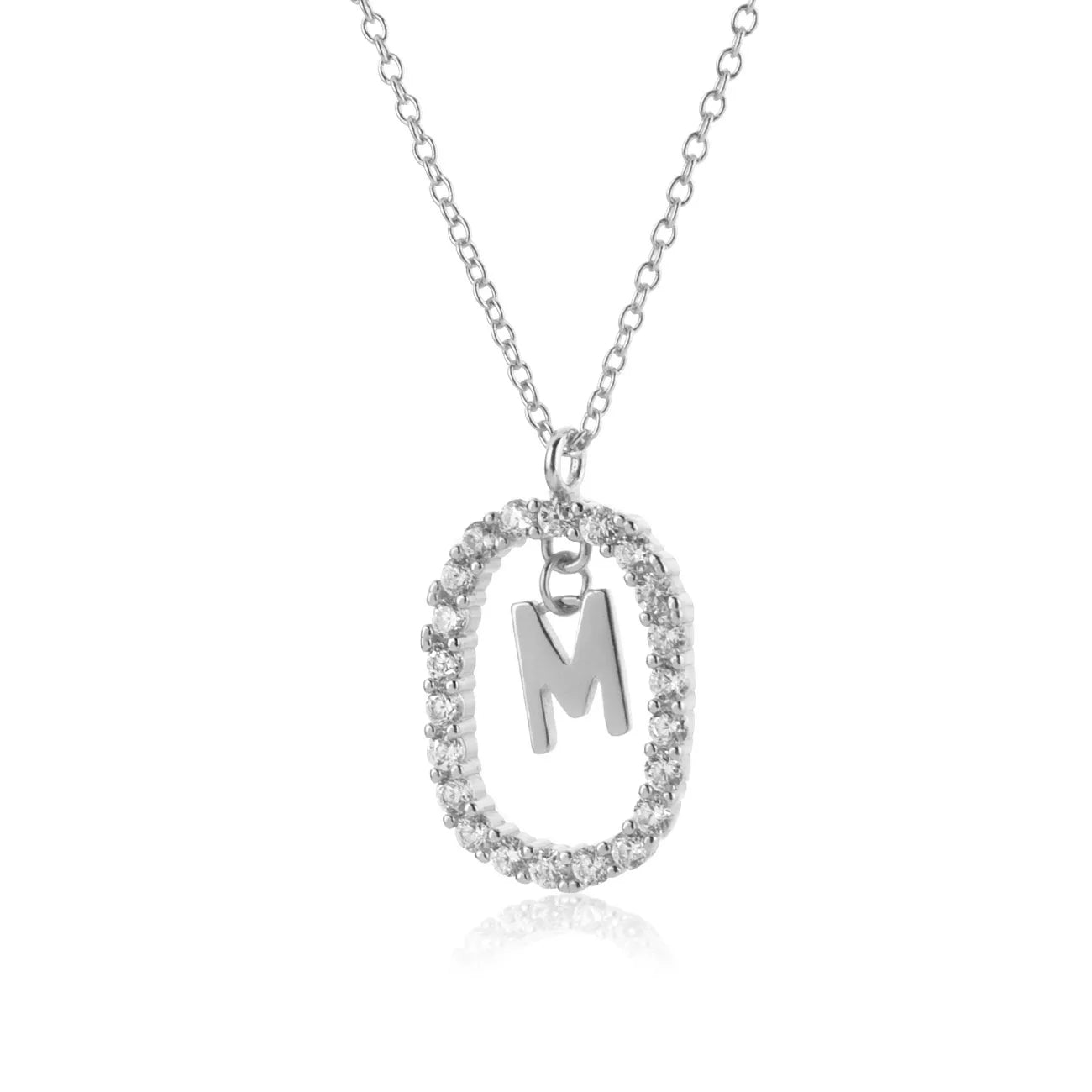 Alphabet 26 Letter A-Z Pendant Long Chain