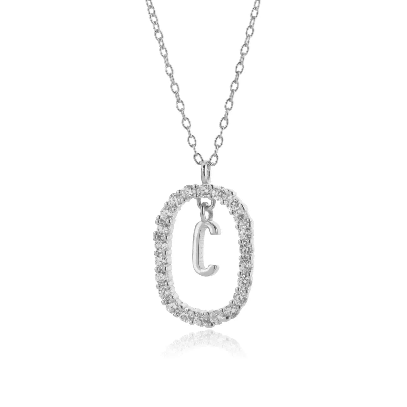 Alphabet 26 Letter A-Z Pendant Long Chain