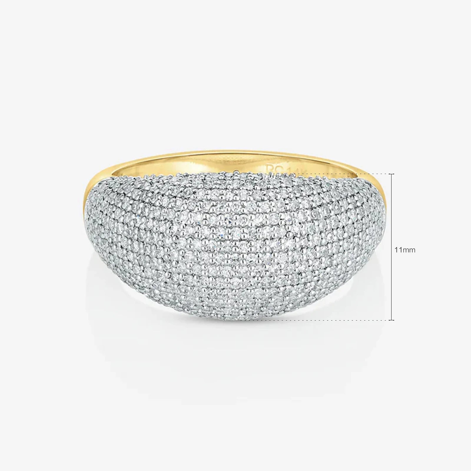 Full Zircon Pave Large Ring