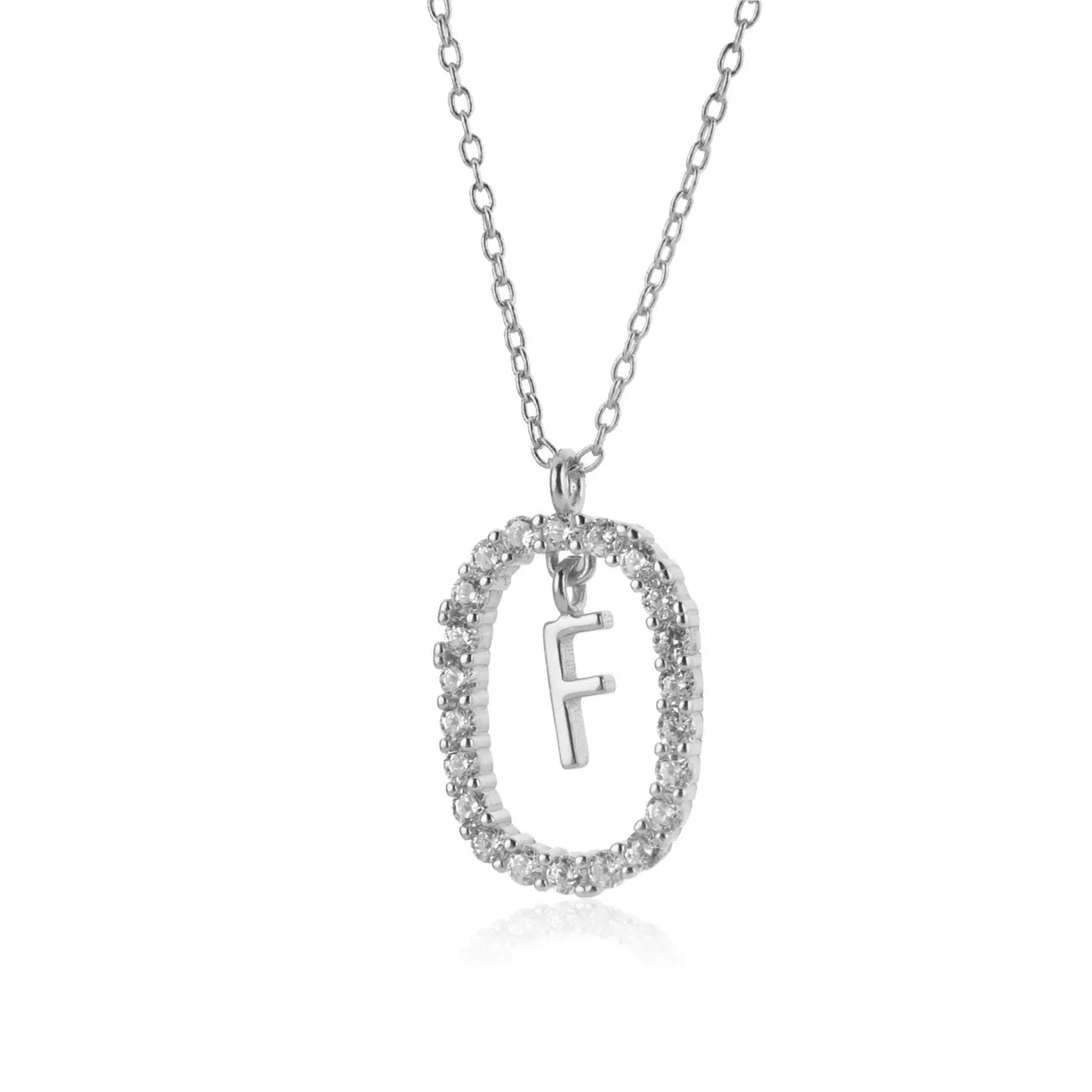 Alphabet 26 Letter A-Z Pendant Long Chain