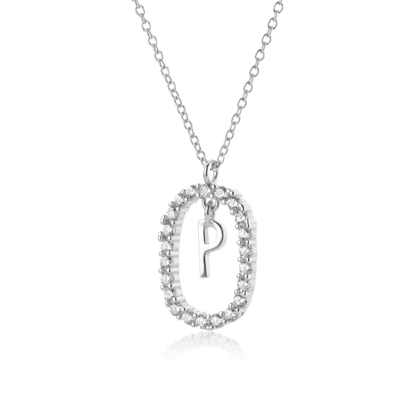 Alphabet 26 Letter A-Z Pendant Long Chain