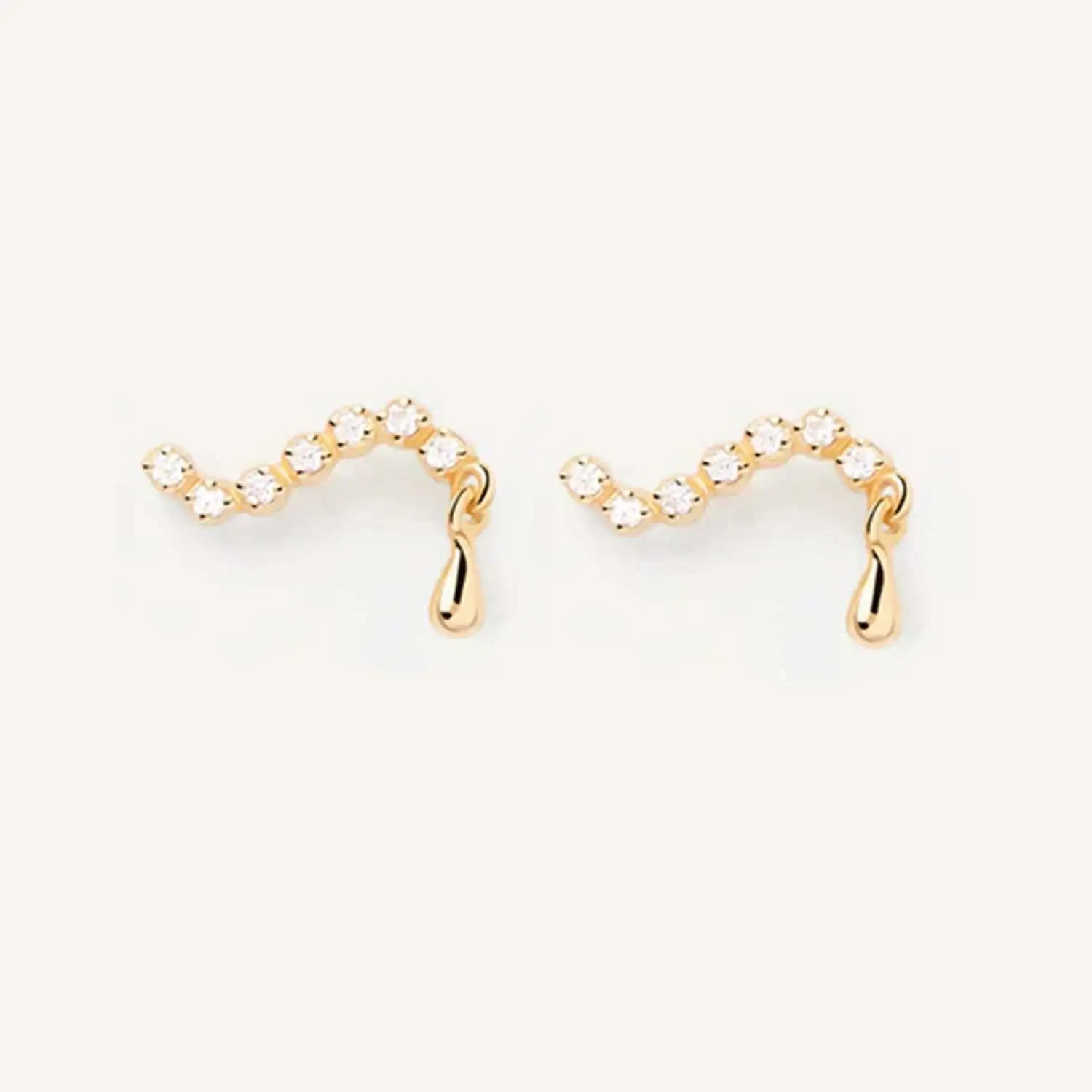 Stud Earring Line Irregular Piercing