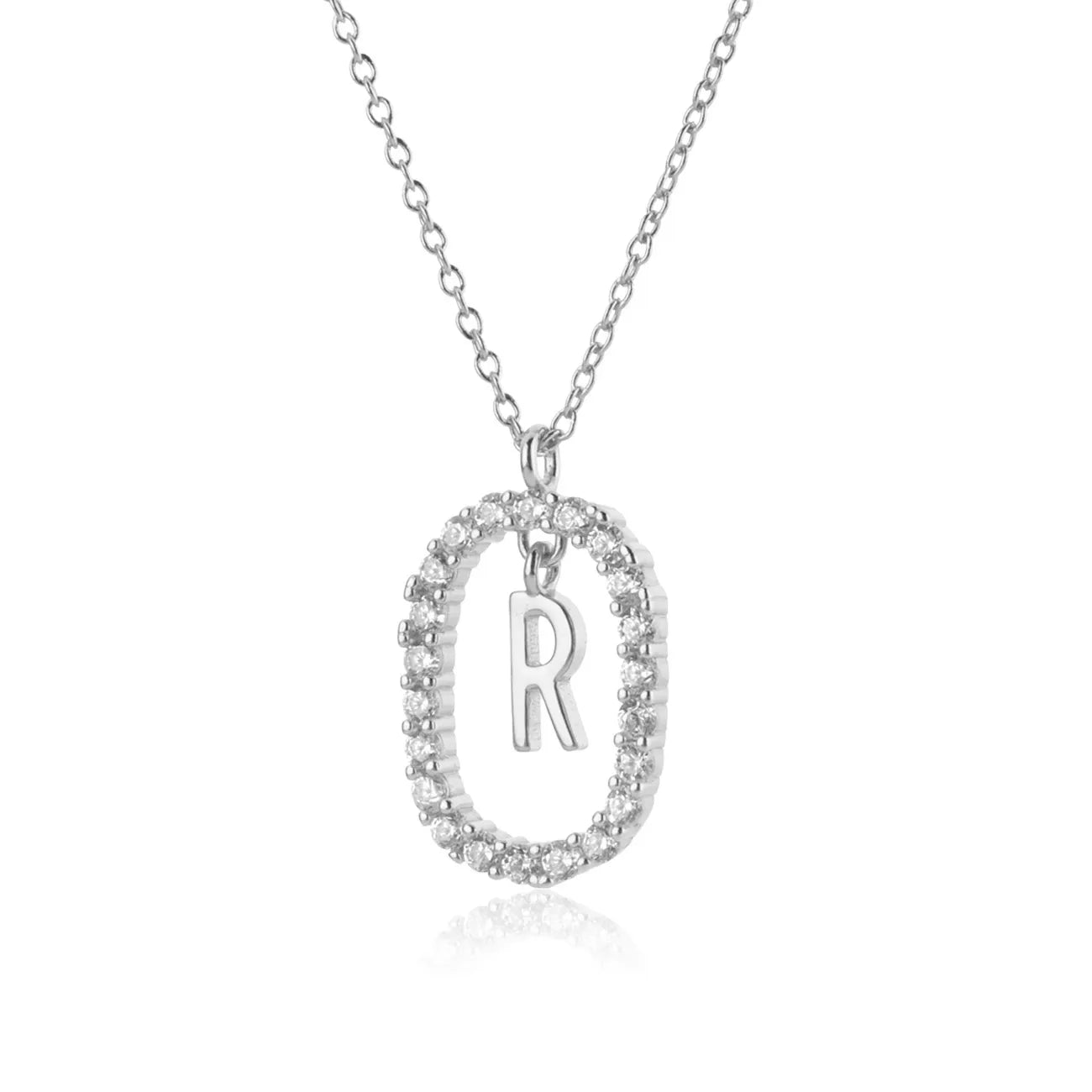 Alphabet 26 Letter A-Z Pendant Long Chain