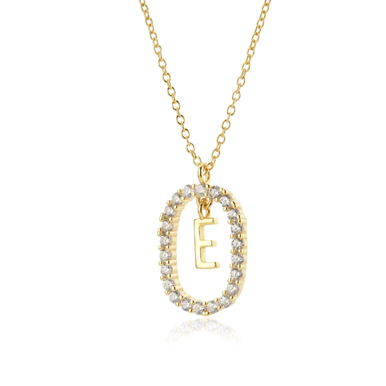 Alphabet 26 Letter A-Z Pendant Long Chain