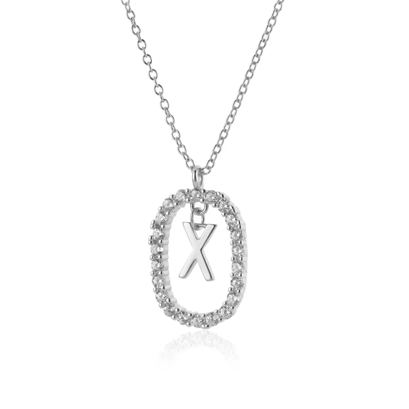 Alphabet 26 Letter A-Z Pendant Long Chain