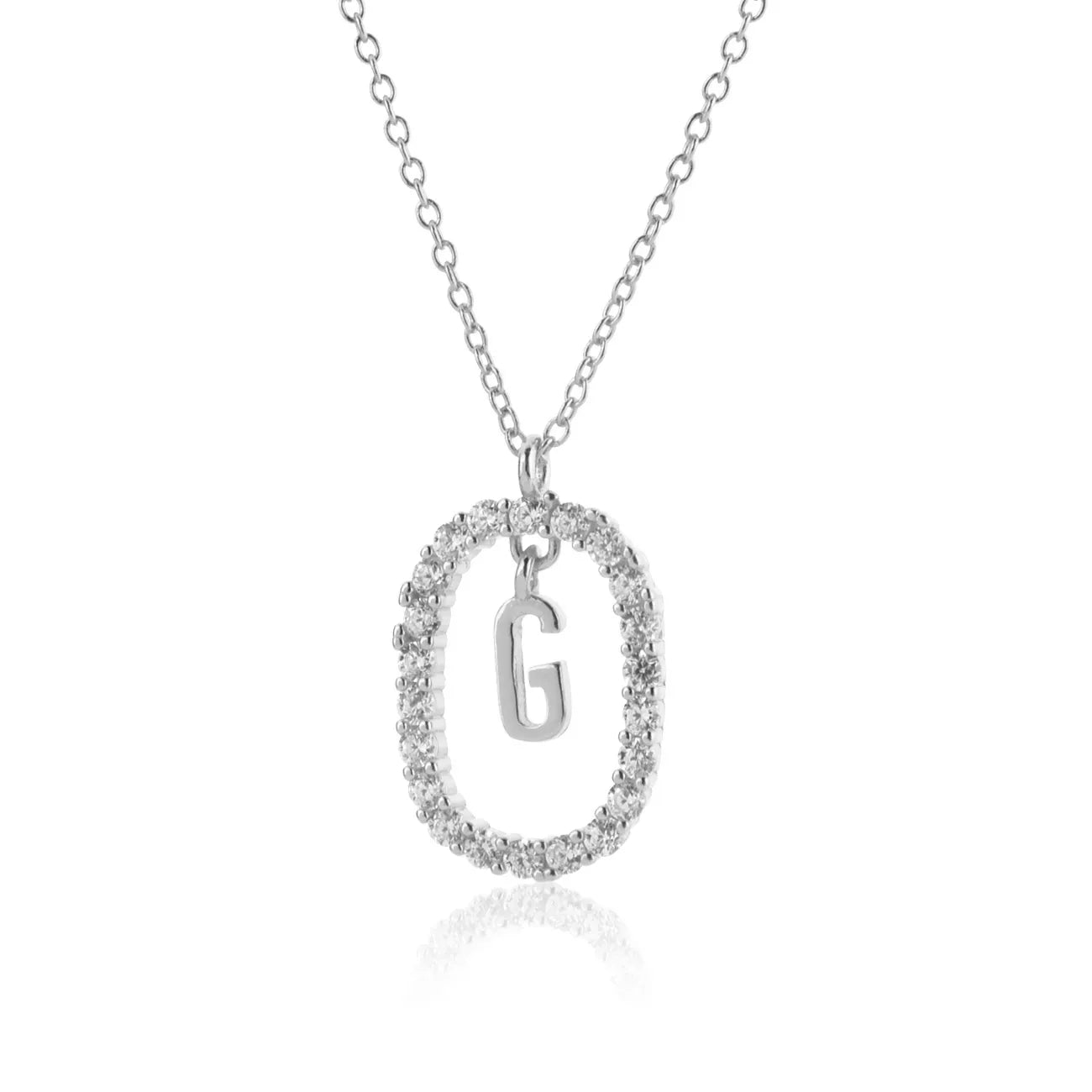 Alphabet 26 Letter A-Z Pendant Long Chain