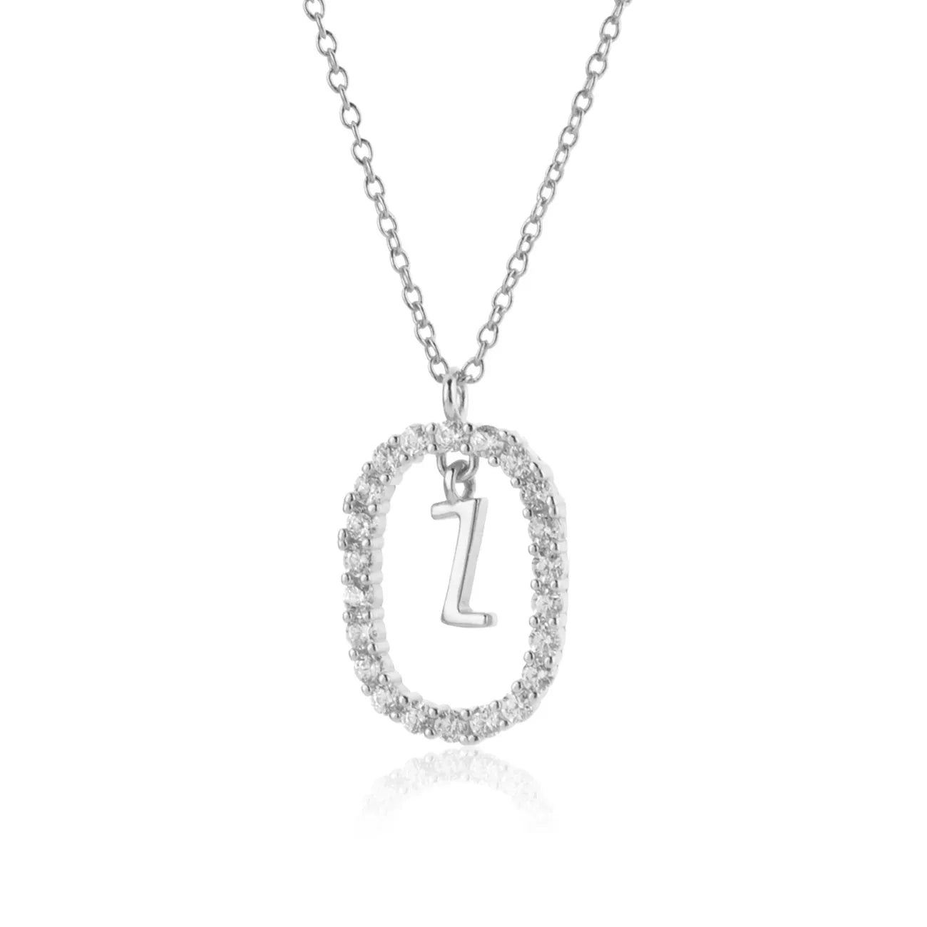 Alphabet 26 Letter A-Z Pendant Long Chain