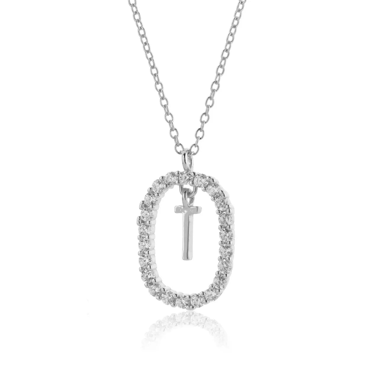 Alphabet 26 Letter A-Z Pendant Long Chain